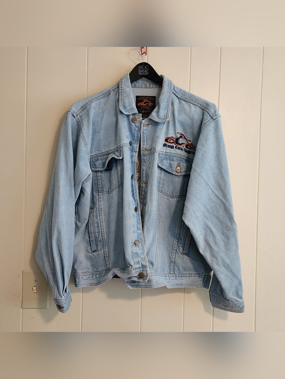 VTG Orange County Choppers Men’s Denim Jacket Embroidered Logo Sz. (XL)